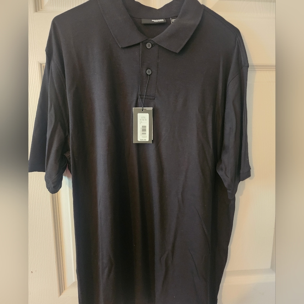 Murano Black Short-Sleeve Polo